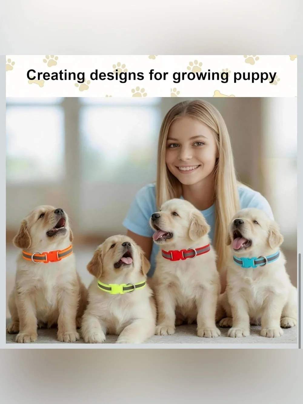 35 Pack Puppy Collars for Litter Reflective Adjustable Dog Collar Soft Nylon